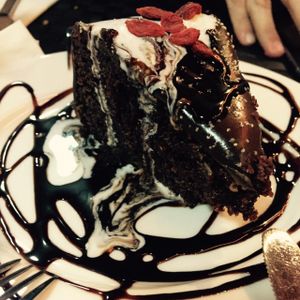 vegan chocolate cake  at Hibiscus in Braga