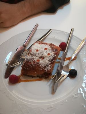 Strudel maçã at Hibiscus in Braga