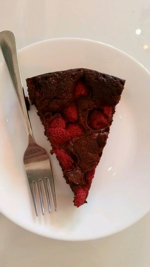 chocolate brownie  at Baszta in Wroclaw