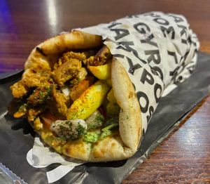 Mighty Vegan Gyros Wrap at The Athenian - Stockport  in Stockport