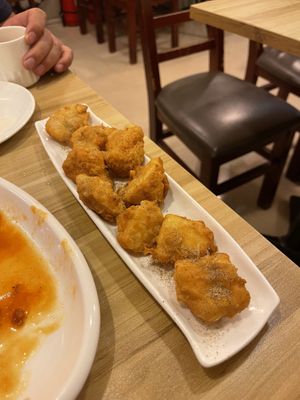 Salt and pepper mushrooms  at Amazing Kitchen in Kowloon