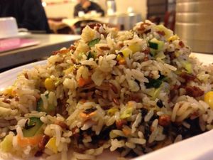 Olive leaf fried rice  at Amazing Kitchen in Kowloon