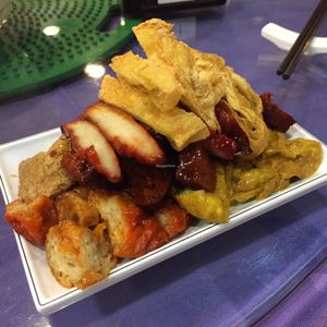 Assorted vegetarian ";meat"; platter at Bodhisattva - Mong Kok in Kowloon