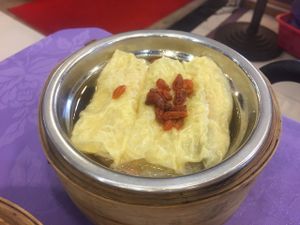 Beancurd rolls at Bodhisattva - Mong Kok in Kowloon