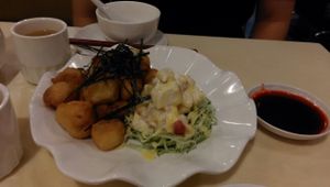 Spicy Fried eggplant at Sin Tak Fook Vegetarian in Kowloon