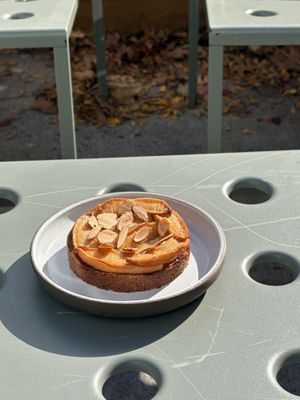 Almond Apple Crumble   at Passionfruit Coffee in Brooklyn