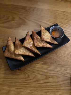 Vegan cream cheese wontons  at Ledo Thai in Denver