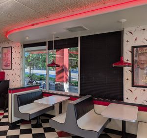 interior at Burgerville - Hosford-Abernethy in Portland