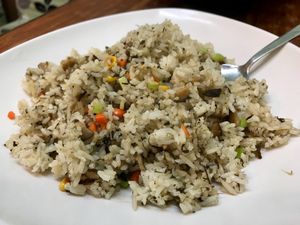 fried rice is the best  at Tin Yu Vegetarian in Kowloon