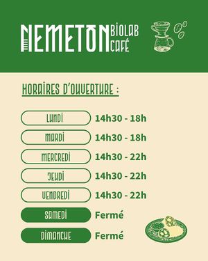  at Nemeton · Biolab Café in Grenoble