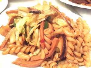 Stir-fried Fusilli  at Cafe La Fresco Veggie - Enterprises Square in Kowloon