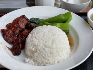 [Set Lunch] Vegan Cha Siu (Grilled pork) at Tishifang 滴水坊 - Kowloon Bay in Kowloon