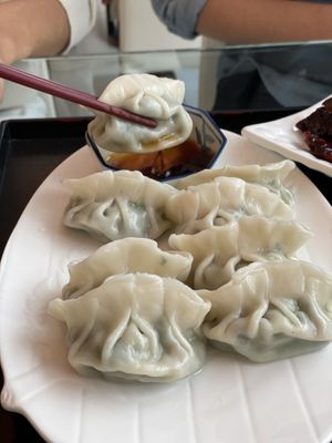 Dumplings with vinegar #Veganuary at Tishifang 滴水坊 - Kowloon Bay in Kowloon