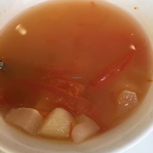 Tomato and potato soup at Tishifang 滴水坊 - Kowloon Bay in Kowloon