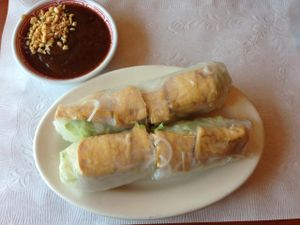 tofu spring roll vegan at KinhDo in Minneapolis