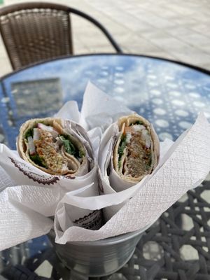 🌱Delicious and fresh original falafel wrap - €3.50  at Falafel Abu Dany in Larnaca