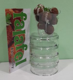 falafel popcorn
 at Falafel Abu Dany in Larnaca