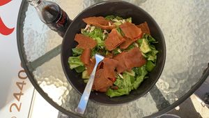 Yummy Fatoush at Falafel Abu Dany in Larnaca