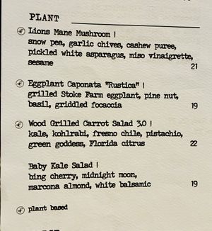 July 2026 Plant Based options - menu rotates each month  at Buccan Sandwich Shop in Palm Beach