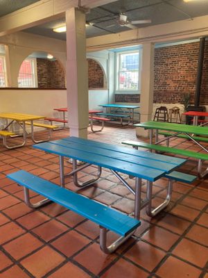 Interior seating at Gorditos Healthy Mexican in Seattle