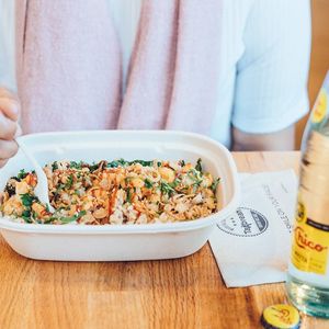 vegan tako bowl at TaKorean - 4th St in Washington