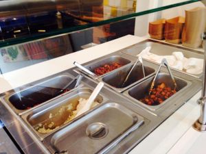 Proteins.... Caramelized tofu for veg*ns!! at TaKorean - 4th St in Washington