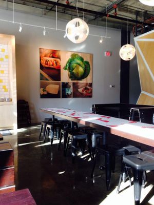 Hip decor at TaKorean - 4th St in Washington