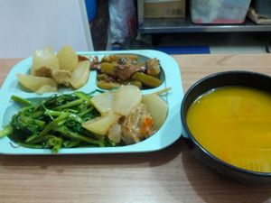 Set lunch at Tin Yan Vegetarian in New Territories