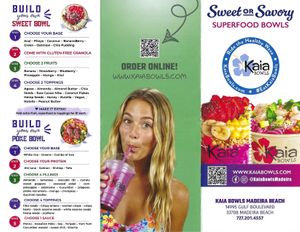 at Kaia Bowls  in Madeira Beach