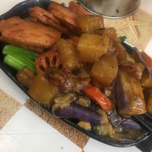 Lunch set at Ka Ka Lok Fast Food Shop in New Territories