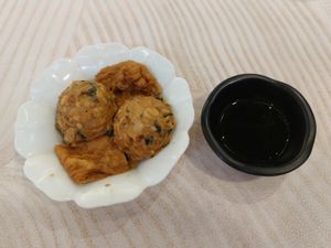 Vegan Beef Balls with Mangosteen and Coriander 芫茜山竹素玉球 at Soo Good Luen Wo 好素聯和 in New Territories