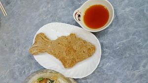 Taro fish  at Po To Vegetarian 普陀素食" in New Territories