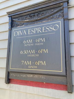 Hours - July 2026 at Diva Espresso  in Seattle