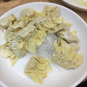 Wanton and rice vermicelli  at Mighty Vegetarian 大力素食 - Yuen Long" in New Territories