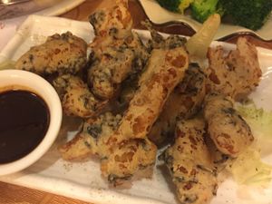 Deep fried mock oyster  at Mighty Vegetarian 大力齋廚 - Tuen Mun in New Territories