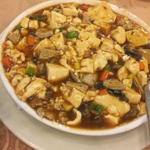 Mapo tofu at Mighty Vegetarian 大力齋廚 - Tuen Mun in New Territories
