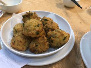 Deep fried tofu balls at Mighty Vegetarian 大力齋廚 - Tuen Mun in New Territories