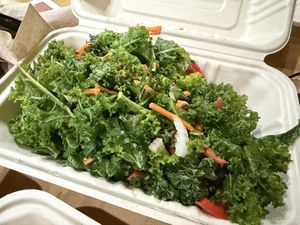 Kale salad   at Humanitree House in Augusta
