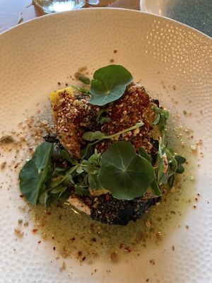 AMAZING vegan charcoal yuca at Postcards in Hanalei