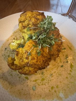 Roasted cauliflowerr  at Postcards in Hanalei