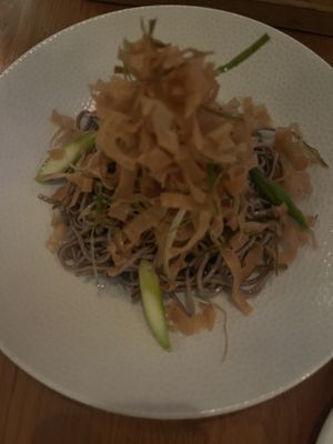 Crispy leek salad  at Postcards in Hanalei