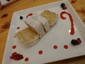 Coconut cake at Tami's in Chatan