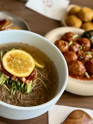 Korean cold noodles  at SongXiangHou Tea & Vegan (松香后) in Chengdu