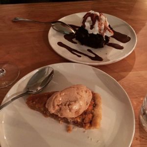 Black bean chilli with chipotle, guacamole, crispy onions and corn bread at Curly Kale Cafe in Cambridge