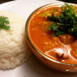 Hearty Thai curry - yum! at Mianto 艾果豐 in Taipei