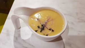 Corn soup at Mianto 艾果豐 in Taipei