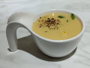 Corn soup at Mianto 艾果豐 in Taipei