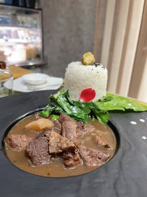 Beef ragout - perfect!  #Veganuary at Mianto 艾果豐 in Taipei