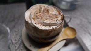 The hot chocolate latte! Really delicious for chocolate lovers, very rich! at Mianto 艾果豐 in Taipei