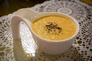 corn soup at Mianto 艾果豐 in Taipei